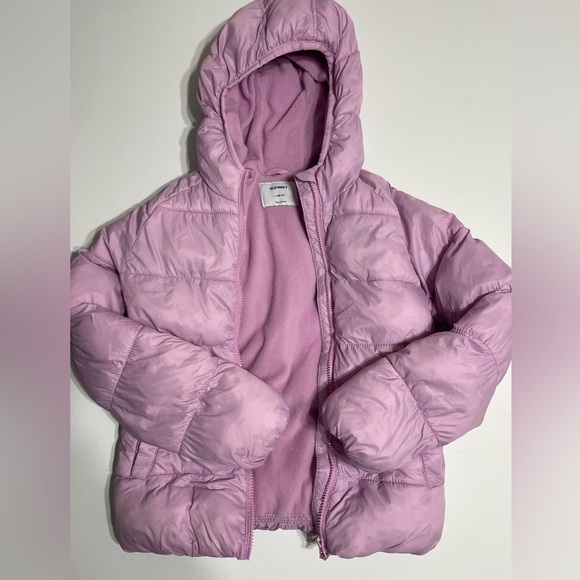 OLD NAVY GIRLS WINTER JACKET PURPLE, SIZE L (10-12 year) puffer jacket(B6) - Picture 14 of 17